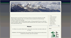 Desktop Screenshot of millsspringranch.com