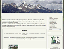 Tablet Screenshot of millsspringranch.com